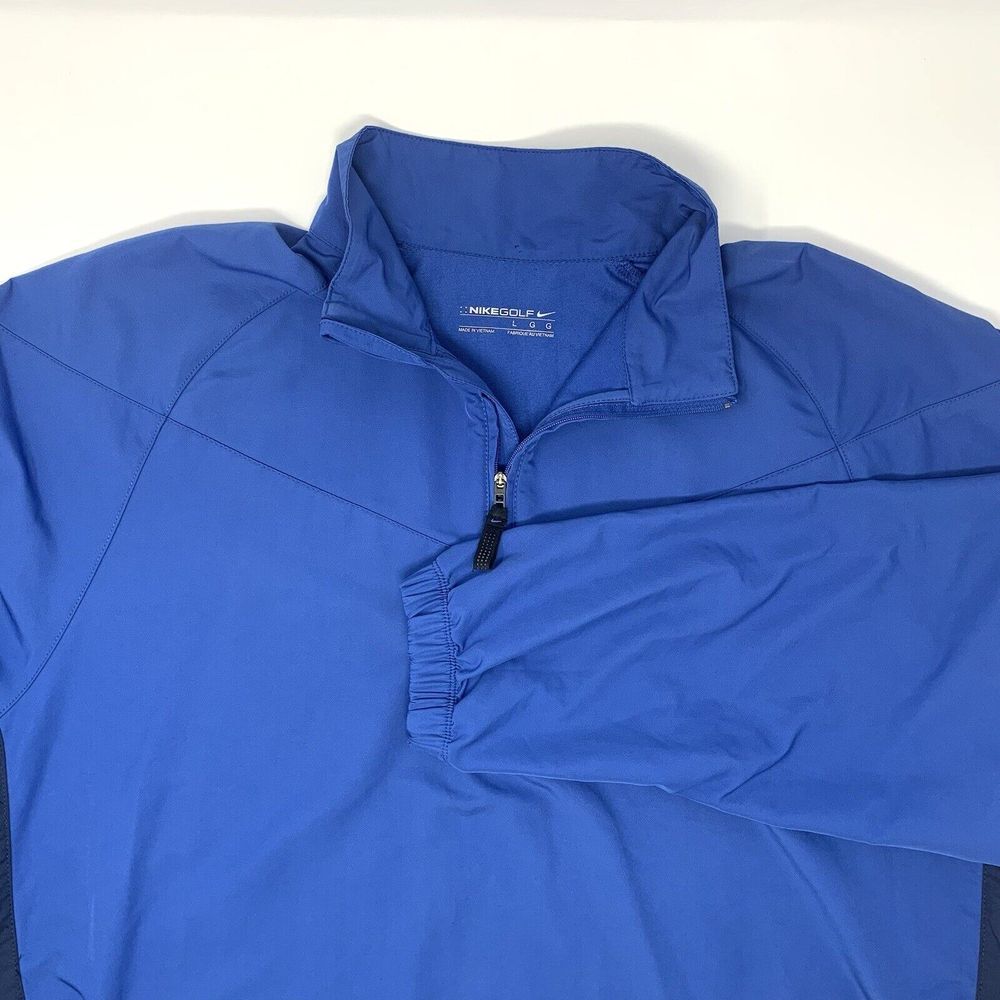 Nike Golf Blue Men's with Zipper Pockets Athletic 1/4 Zip Pullover Size‎ Large